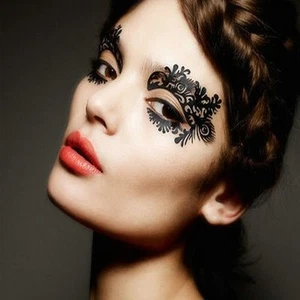 Makeup Flower Eye patch Stickers autocollant décoration Yeux Mask Masque - Imagen 1 de 1