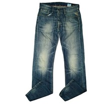 Replay Billstrong Men's Jeans Pants Straight Regular W30 L34 30/34 Blue Vintage