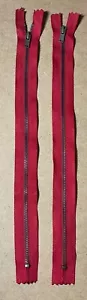 2 cerniere chiuse in ottone antico da 12", rosso #3 - Foto 1 di 1
