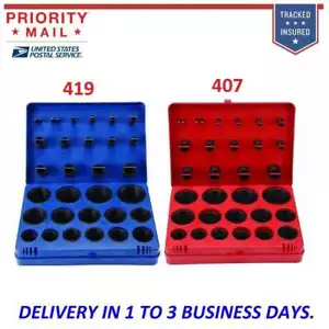 SAE Metric Rubber O-Ring Washer Assortment Set Automotive Storage Case ORing Kit - Picture 1 of 9