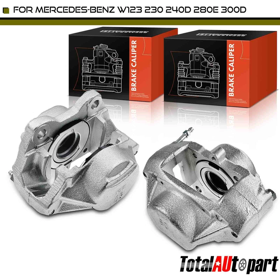 2x Brake Calipers for Mercedes-Benz W123 230 240D 280E 300D Front Left & Right - Image 1 of 4