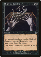 SKELETAL SCRYING ~mtg NM Odyssey Unc x1