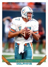 1993 Topps Football CTNW #661 Steve DeBerg Miami Dolphins Custom Card
