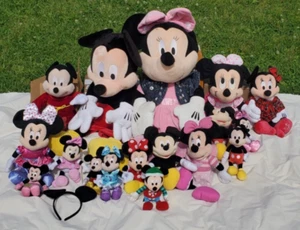 Lot 17 Disney Mickey Minnie Mouse Plush Just Play Mattel Ty Parks Storage Find - Bild 1 von 24