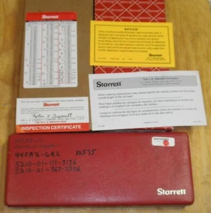445AZ-6RL 52212 Starrett Depth Micrometer 6 Rods - Picture 1 of 2