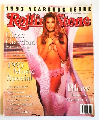 Rolling Stone Magazine 1993 Yearbook Cindy Crawford Soul Asylum Courtney Love - Image 1 of 4