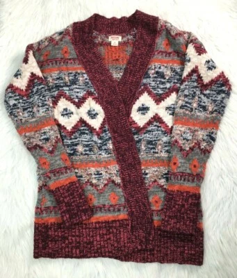 Cárdigan multicolor Mossimo Suply Co para mujer suéter frente abierto talla S  Foto 1 de 4