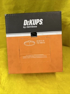 Las tapas desechables DeKups DEVILBISS (DPC-524) se adaptan a 24/34 oz.  (32 tapas por caja) Foto 1 de 4