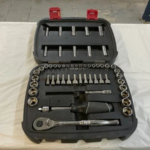 Husky 55-Piece 1/4" & 3/8" Drive Mechanics Tool Set SAE & MM - Picture 1 of 4