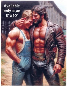 Handsome Beefcake Men from Yesteryear Fantasy 8x10 Photo Photograph Reprint 446 - Picture 1 of 1
