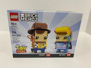 LEGO BRICKHEADZ Retirado Disney Toy Story Woody y Bo Peep (40553) Nuevo en Caja Sellado - Imagen 1 de 6
