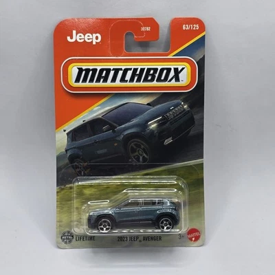 2025 Matchbox #63 2023 Jeep® Avenger MODERN BLUE METALLIC | FSSC - Image 1 of 2