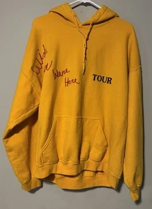 Felpa con cappuccio AstroWorld Wish You Were Here 2018 Tour gialla taglia large - Foto 1 di 5