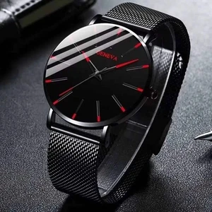Orologio Uomo Ultra Sottile al Quarzo Cinturino Maglia Elegante Cassa in Lega - Foto 1 di 3