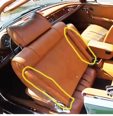 Reposapiés lateral asiento mercedes-benz 111 insertos 280 se cabriolet 3.5 Foto 1 de 4