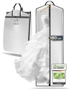 Premium Kleidersack, 180 cm lang – weiß – faltbar - FiRiO - Bild 1 von 8