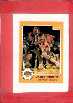 1983-84 Estrella Reimpresión #25 James Worthy Como Nuevo RC Novato SP Lakers ID:70943 Foto 1 de 2