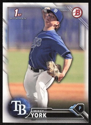 2016 Bowman Draft #BD-119 Mikey York   - FREE SHIPPING - Image 1 of 2