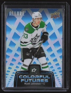 Wyatt Johnston 2024-25 UD Allure Colorful Futures Blue #CF-11 Dallas Stars - Imagen 1 de 2