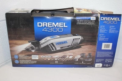 Kit de herramientas rotativas con cable de velocidad variable Dremel 4300 1,8 amperios ¡USADO UNA VEZ! ¡EN CAJA! Foto 1 de 4