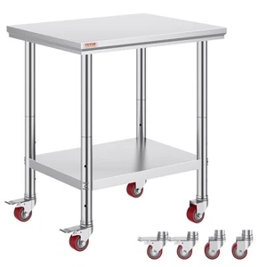 VEVOR Mesa Acero Inoxidable Mesas Cocina 30" x 24" Preparación Comida 661lbs - Imagen 1 de 12