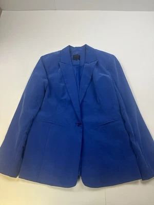 Guess Los Angeles Blue Womens Blazer Size 12 Single Button Front - Image 1 of 4