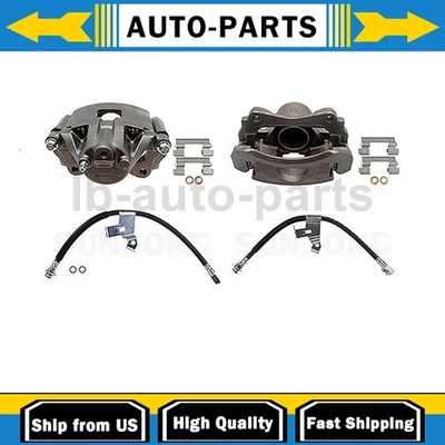 Front Brake Caliper with Hoses Driver Passenger Side Fits 1997 Cadillac DeVille - Изображение 1 из 4