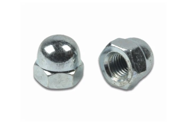 10 x dadi ciechi a cupola zincati con calotta UNI5721 VIRO misura 8 mm. - Immagine 1 di 1