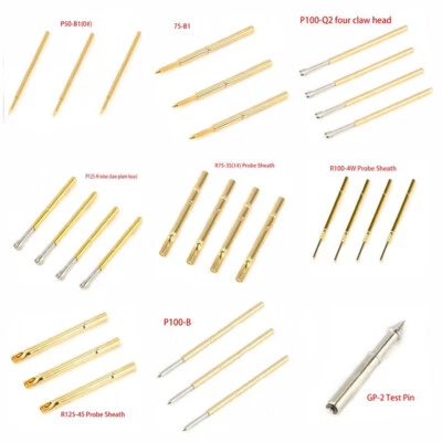 Juego de herramientas de receptáculo Pogo Pin sonda de prueba de resorte de varios tipos diámetro 0,68 mm-2,36 mm - Imagen 1 de 4