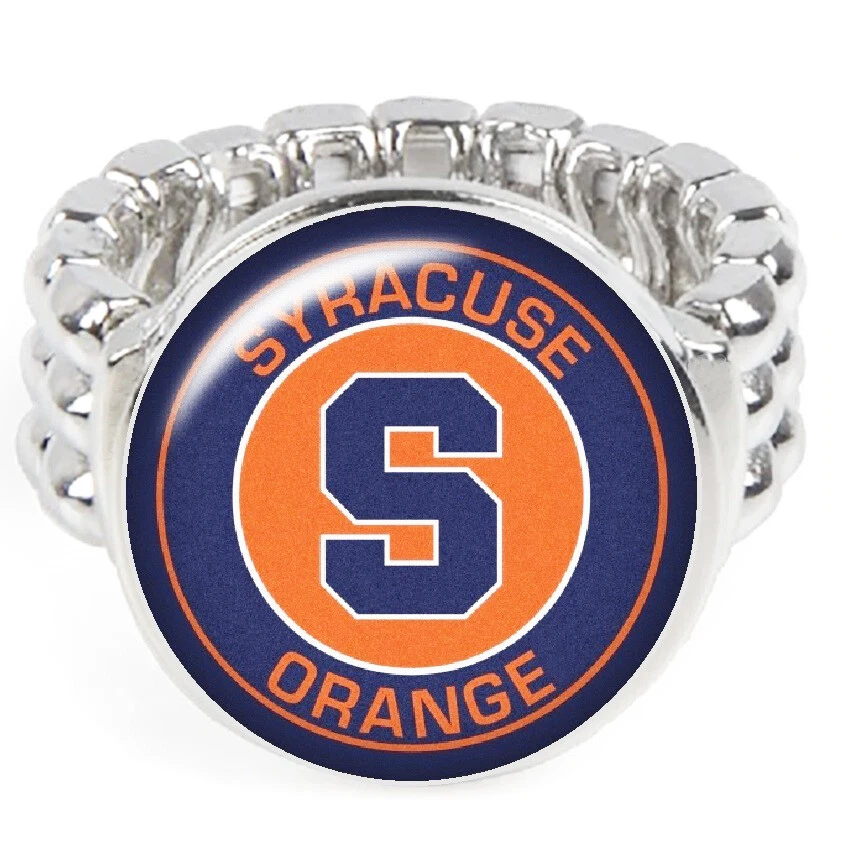 Anillo de fútbol americano Syracuse naranja regalo para hombre mujer universidad estatal se adapta a todos D2 Foto 1 de 4