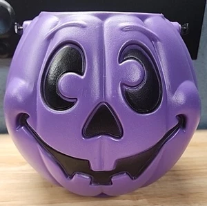 Grand Ventures - Cubo/cubo de calabaza de Halloween molde de soplado - 1997 púrpura vintage - Imagen 1 de 5