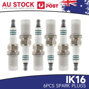 Best NEW Genuine 6 x Replace DENSO IRIDIUM POWER SPARK PLUG OE IK16 - BRAND AU - Picture 1 of 7