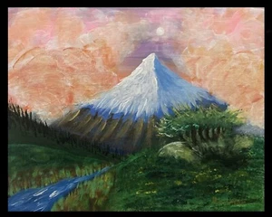 Beauty of Nature Rare one of a kind Collectible Landscape Acrylic Painting - Picture 1 of 1