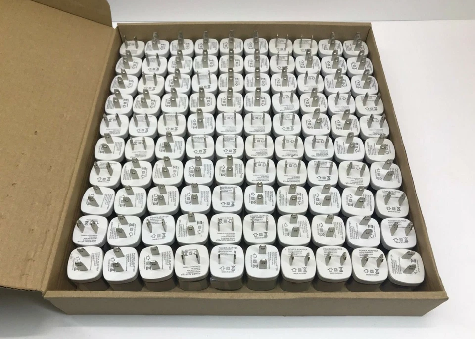 100x Negro 1A Adaptador de Corriente USB Cargador de Pared AC Hogar Enchufe EE. UU. PARA iPhone Samsung Foto 1 de 2