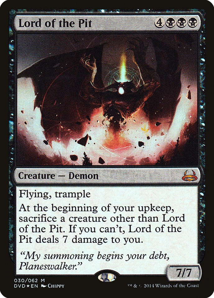 Lord of the Pit FOIL Duel Decks Anthology: Divine vs. Demonic NM CARD ABUGames - Image 1 of 1
