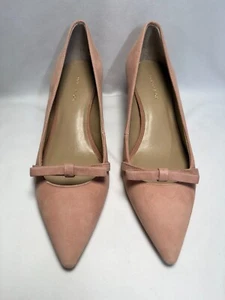 NEW Ann Taylor Reese Blush Pink Bow Pump Sz 5.5 - Picture 1 of 6