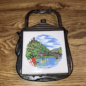 Villeroy & Boch Tile Trivet Cochen Germany on the Mosel 2004 Teapot shape - Picture 1 of 4
