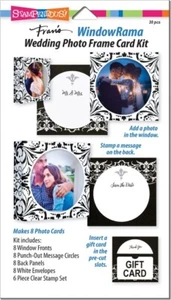 Stampendous Discontinued WindowRama Wedding Photo Frame Card Kit WR103 w/ Stamps - Bild 1 von 2