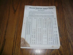 1953 Chevrolet Master Parts Catalog Revision 8 Änderungsmitteilung 53-12 datiert 1.12.93 - Bild 1 von 8