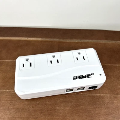Bestek 250W Portable Power Adapter & Converter, Model MRJ201GU, White, Works - Image 1 of 4