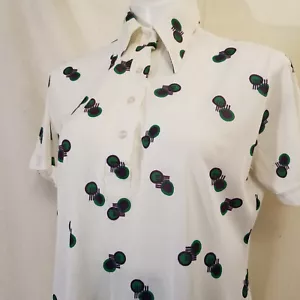 Blusa de colección Kokobay Eccobay de nailon sedoso discoteca top polo nailon sedoso - Imagen 1 de 7