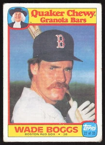 1986 Topps Quaker Granola #22 Wade Boggs - Picture 1 of 2