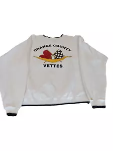 Vtg 90s Corvette Crewneck Sweatshirt l Large-80% Cotton/20% Polyester-Free Ship. - Picture 1 of 10