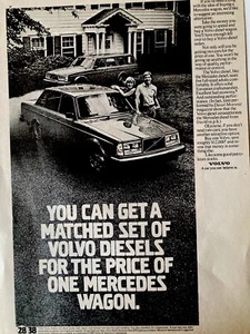 Carro pubblicitario stampa Volvo Diesel berlina 1981 - Foto 1 di 2