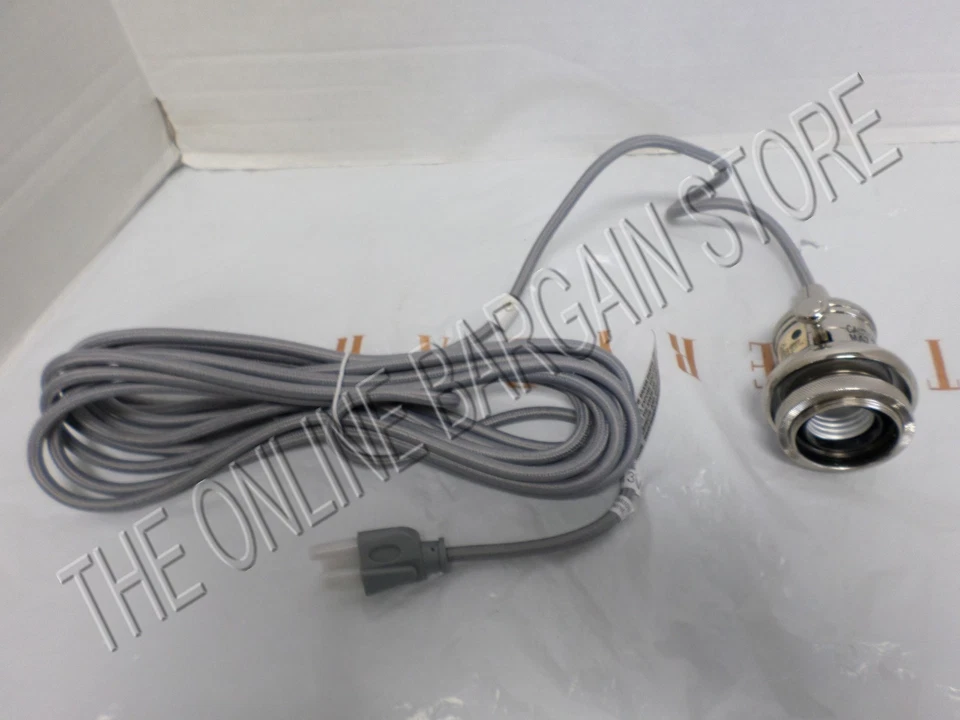 Pottery Barn 吊坠绳灯套件镍饰面任务照明厨房插袋 — 第 1/1 张图片