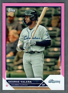 2023 Topps Pro Debut George Valera Fuchsia Foil #/199 Clippers Guardians SP - Picture 1 of 2