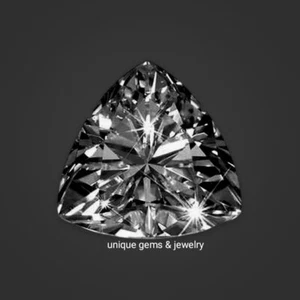 2 Ct fancy Black color Trillion Cut VVS1 Diamond Premium Quality Gemstone 8.50mm - Picture 1 of 9