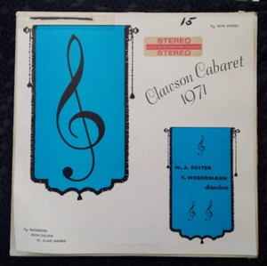Clawson Cabaret 1971 W.J. Foster & T. Woehrman Stereo LP Record VO Recording - Picture 1 of 6