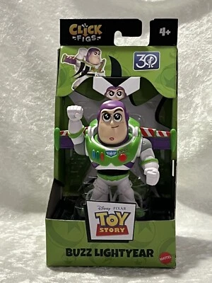 Disney and Pixar Click Figs Buzz Lightyear, Toy Story Toy -2024 Mattel - Image 1 of 4