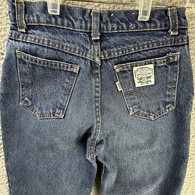 Calça jeans vintage Levi's masculina 12 dois cavalos etiqueta branca juvenil anos 80 zíper Levi's - Imagem 1 de 4